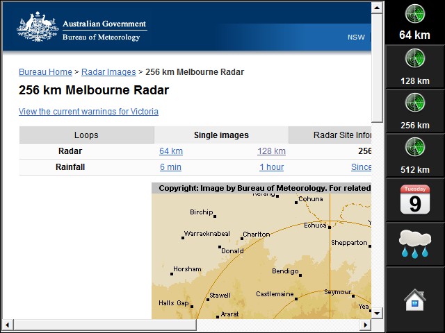 Weather Radar Images On 6 4 C Touch Screen Pages C Bus Forums